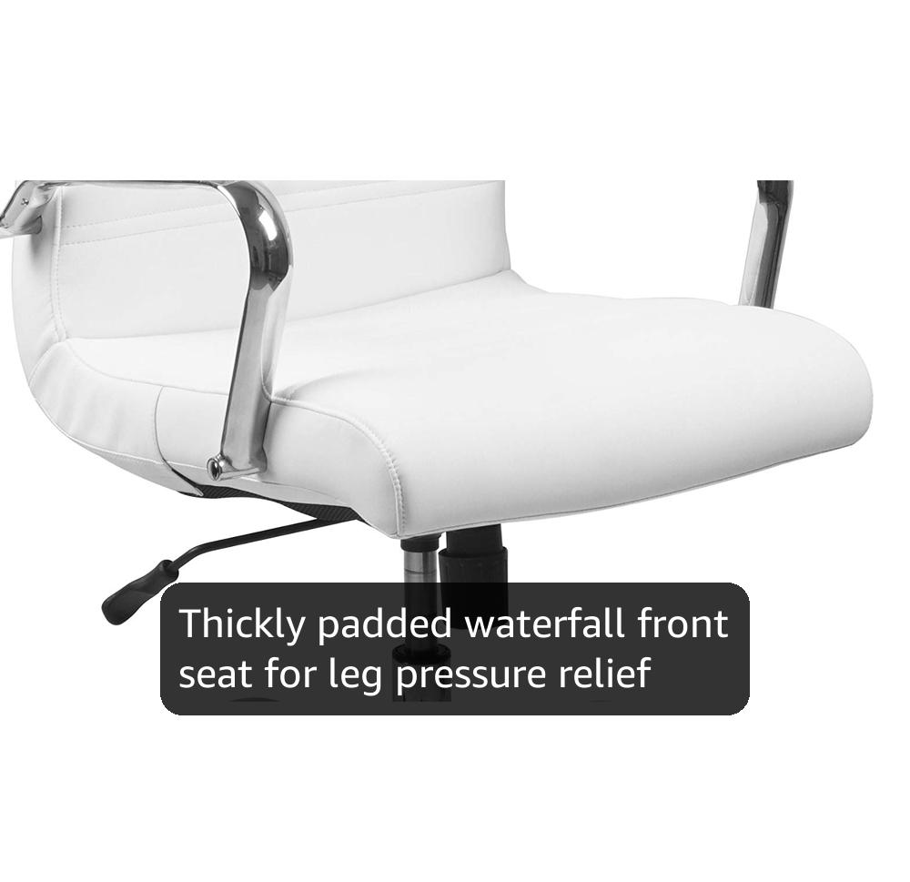Amazon.com: Flash Furniture Whitney High-Back Swivel LeatherSoft